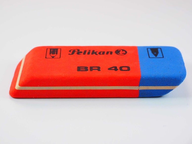 Close up of an eraser